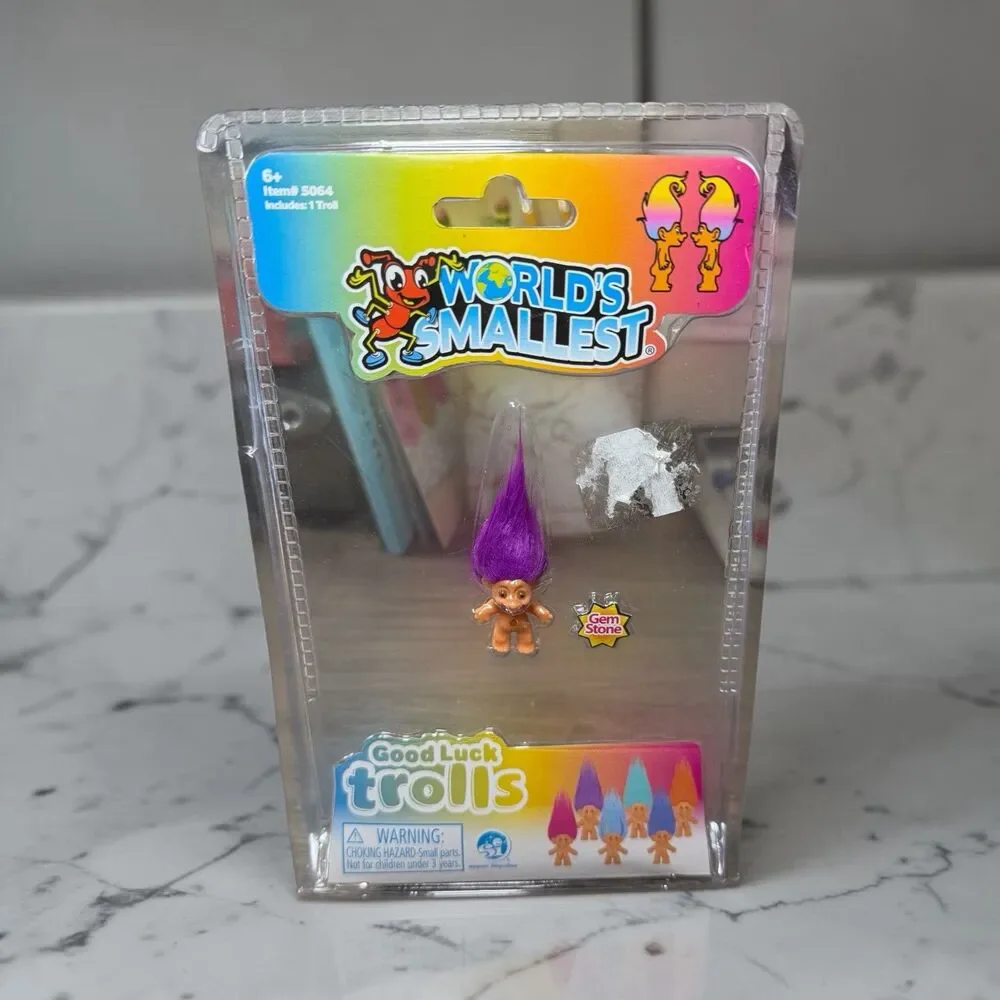World's Smallest Good Luck Trolls.‎ Mini 1 inch Tall Toy Action Figure